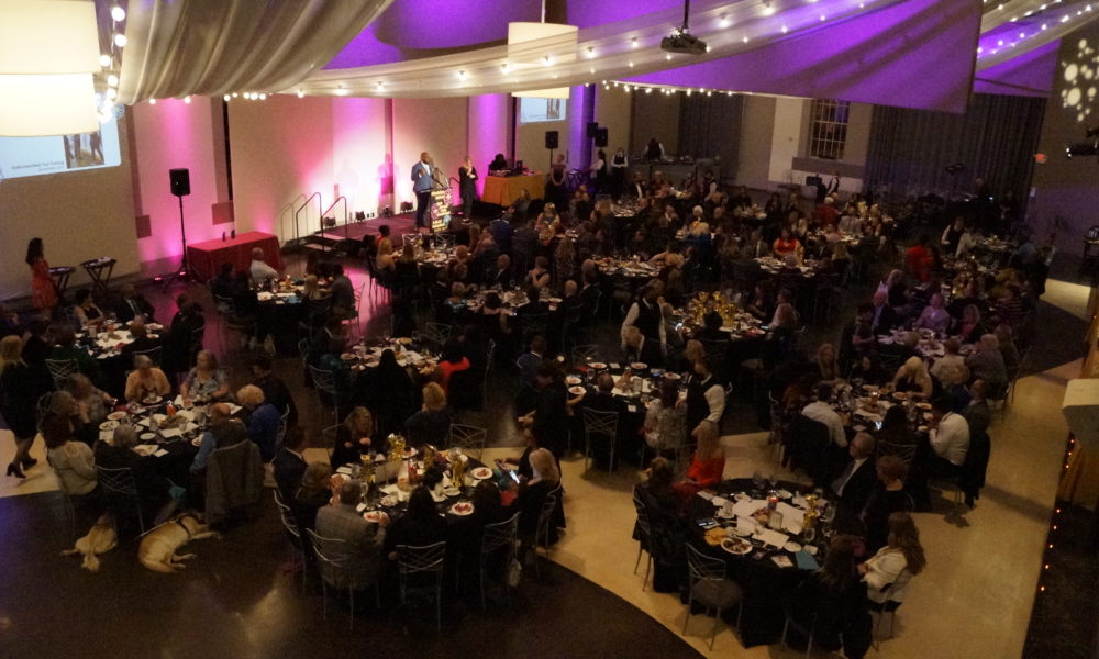 Overhead view of the Soiree from the Mezzanine